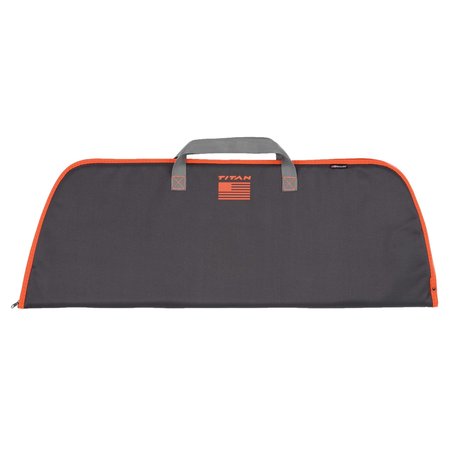 TITAN Fire Youth Bow Case, Fits Bows up to 4 in. L, Including Genesis Bows, Gray/Orange 6103